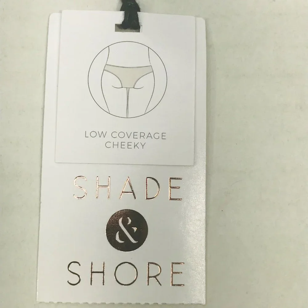 Shade And Shore Women's Size Medium 8-10 Low Coverage Bikini Swim Bottom New